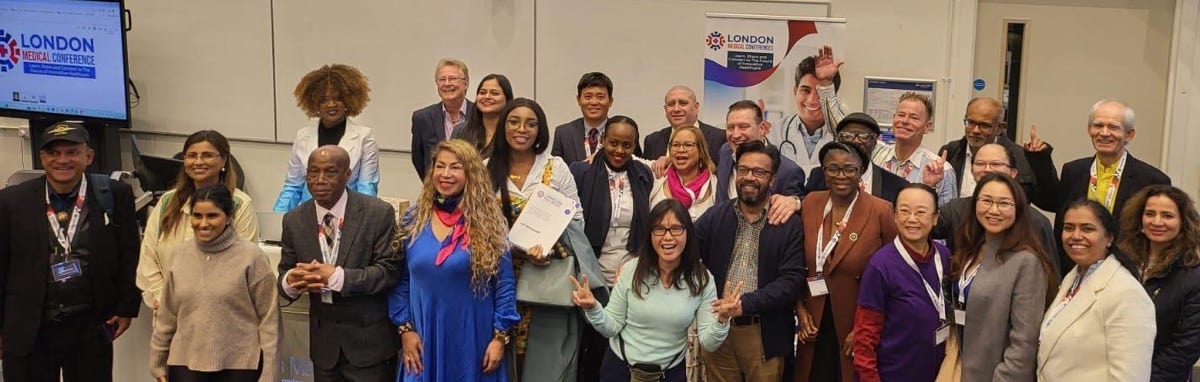 The London Medical Conference team and some of the presenters, October 20th, 2024